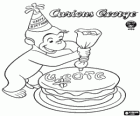 George o Curioso, Curious George com o bolo de aniversário