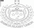 Logo da equipe de rugby de Samoa, Manu Samoa. Emblema, o Cruzeiro do Sul