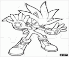 Quebra-cabeça de Silver the Hedgehog, o ouriço que vem do futuro