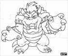 Quebra-cabeça de Bowser ou Rei Koopa, o principal inimigo nos jogos do Mario