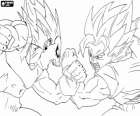 Luta entre Goku e Vegeta