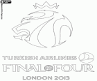 Logo Final Four Euroliga Basquetebol de Londres 2013