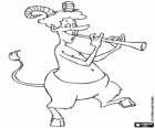 Fauno e uma flauta