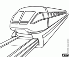 Um moderno trem eletromagnético