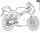 Uma moto esportiva Aprilia RS 125