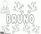 Bruno, nome de origem germânica. Significa Escudo. Bruno, nome masculino em alemão, francês, polonês, espanhol, italiano, Português e croata