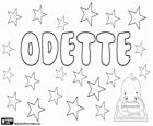 Odette, nome de origem germânica. Diminutivo de Oda