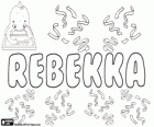 Rebekka, nome de origem hebraica. Corresponde a uma personagem bíblico, Rivqa