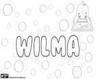 Wilma, nome de origem germânica. Forma abreviada de Wilhelmina