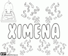 Ximena, nome espanhol de origem hebraica. Outra variante de Jimena e Gimena