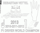 Sebastian Vettel, campeão mundial de F1 2013, o quarto título Mundial consecutivo