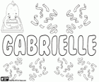 Gabrielle, nome de origem hebraica. Forma feminina para o nome de Gabriel