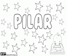 Pilar, nome de origem castelhana. Seu significado é coluna, vem a Virgem do Pilar de Zaragoza