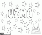Uzma, nome de origem árabe. Seu significado é o maior