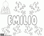 Emilio, nome de origem latina, derivado de Aemilius. Ou nome de origem grega, derivada de Aimilios