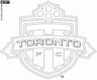 Escudo do Toronto FC, clube de futebol profissional em Toronto, Canadá