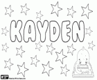 Kayden, variante de nomes como Cade e Kaden