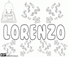 Lorenzo, nome de origem latina. Derivado de Laurentius, vem de Laurus, o louro