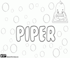 Piper, nome de origem inglesa. Piper, nome para menina e menino