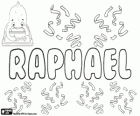 Raphael, nome de origem hebraica. Seu significado é que Deus curou. Raphael, nome em vários idiomas