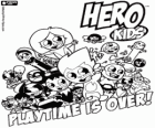 Hero Kids, um grupo de crianças com superpoderes