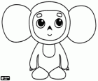 Cheburashka, um animal pequeno, engraçado e desconhecido