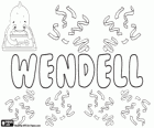 Wendell, nome de origem alemã. Wendell, derivado de Wendel, variante de Wendelin