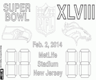 Super Bowl 2014. Seattle Seahawks vs Denver Broncos. MetLife Stadium, New Jersey, 2 de fevereiro de 2014