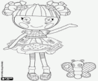 BlossomFlowerpot, a boneca Lalaloopsy com uma borboleta, seu animal de estimação