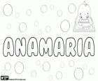 Anamaria, variante de Ana, nome composto de Ana e Maria