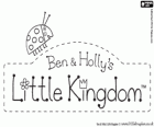 Logo de O Pequeno Reino de Ben e Holly. Logotipo original em inglês de Ben and Holly’s Little Kingdom