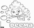 Deema, a pequena sereia com seus cabelos cacheados, Bubble Guppies