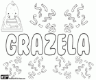 Grazela, nome de origem latina. Derivado de Gratia