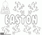 Easton, nome de origem inglesa. Este nome tem várias possíveis origens e significados em inglês antigo