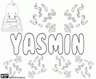 Yasmin, um nome derivado do nome de uma flor, o jasmim