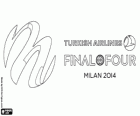 Logo Milão 2014 Final Four Euroliga de Basquete
