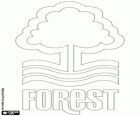 Distintivo de Nottingham Forest FC. The Tricky Trees, the Reds