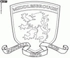 Emblema do Middlesbrough Football Club, o Boro