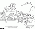 Aang demonstra suas habilidades para seus amigos. Avatar: A Lenda de Aaang