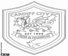 Escudo do Cardiff City Football Club, clube de futebol de Cardiff, cidade galesa. The Bluebirds