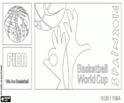 Logo de Campeonato Mundial de Basquetebol de 2014. Campeonato FIBA hospedado pela Espanha