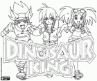 Logo de Dinosaur King com Max, Rex e Zoe