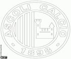 Distintivo Ascoli Calcio 1898, clube de futebol baseado em Ascoli Piceno, cidade da região de As Marcas