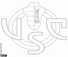 Escudo da Unione Sportiva Cremonese. Clube de futebol de Cremona, cidade da Lombardia