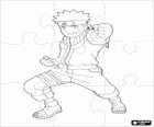 Puzzle de Naruto, um jovem ninja