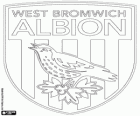Emblema do West Bromwich Albion FC. Clube de futebol de West Bromvich, também conhecido como The Baggies, The Throstles