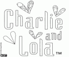 O logotipo original do Charlie e Lola em inglês, Charlie and Lola