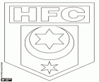 Escudo do Hallescher FC. Clube de futebol em Halle an der Saale, cidade da Saxônia-Anhalt