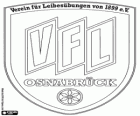 Escudo do VfL Osnabrück. Clube desportivo de Osnabrück, uma cidade na Baixa Saxônia