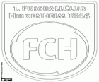 Logo de 1. FC Heidenheim. Clube de futebol de Heidenheim um der Brenz, cidade de Baden-Württemberg